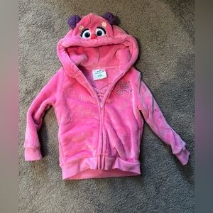 Sesame Street Abby Cadabby Pink Plush Hoodie for Kids. Size 4t